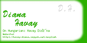 diana havay business card